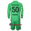 Virallinen Fanipaita + Shortsit Maalivahdin Pitkähihainen Paris Saint-Germain Gianluigi Donnarumma 50 Kolmas Pelipaita 2021-22 - Lasten